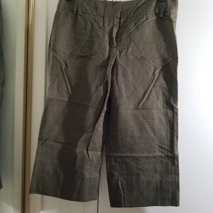 BCBG Brand Culotte pants in dark green, size 2